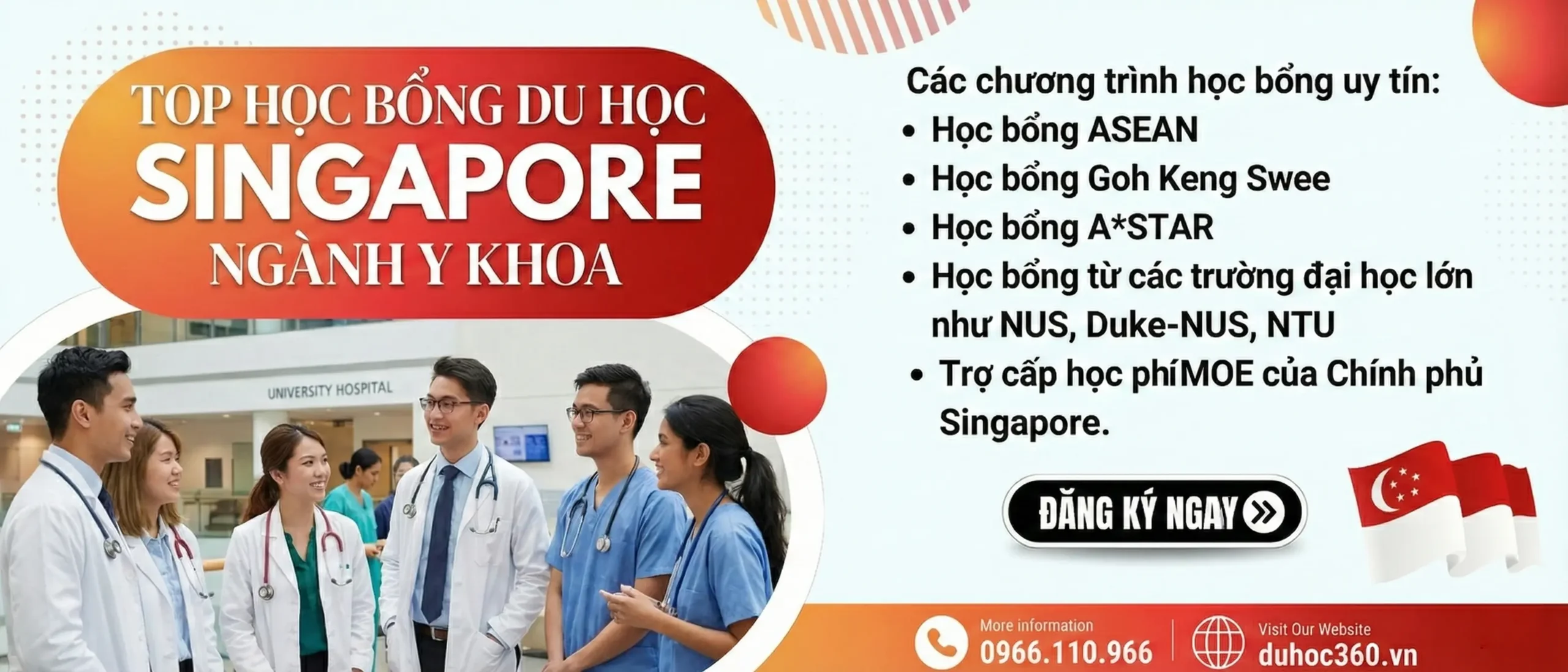 Du học Singapore ngành Y khoa 4 Học bổng du học Singapore ngành Y khoa