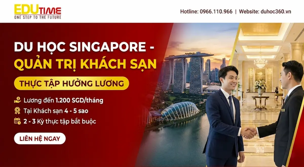Du học Singapore ngành Quản trị Khách sạn 3 Thực tập hưởng lương