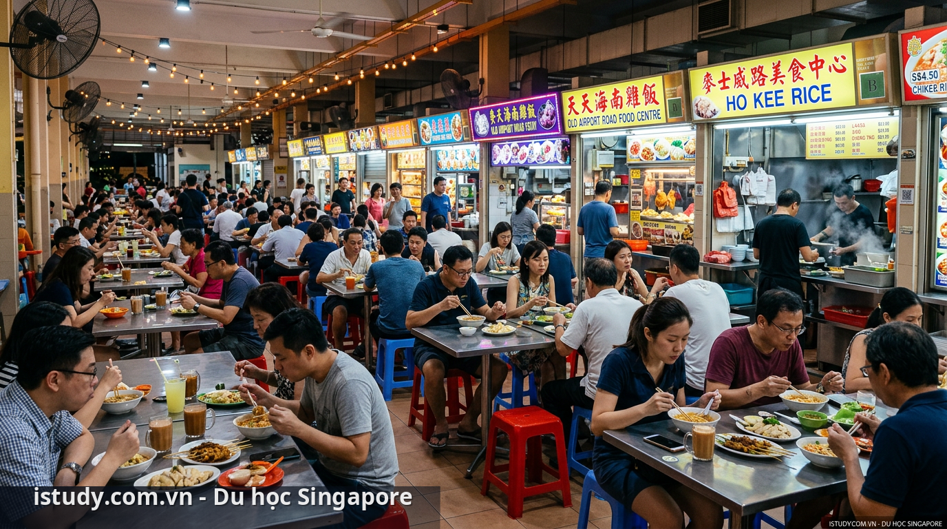 Văn hóa Hawker Center đặc sắc trong ẩm thực Singapore - ẩm thực Singapore