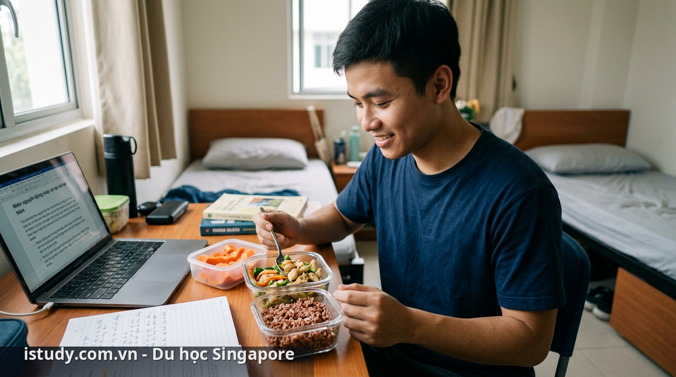 Tự nấu ăn là một trong những mẹo tiết kiệm khi du học hiệu quả nhất - chi phí du học Singapore