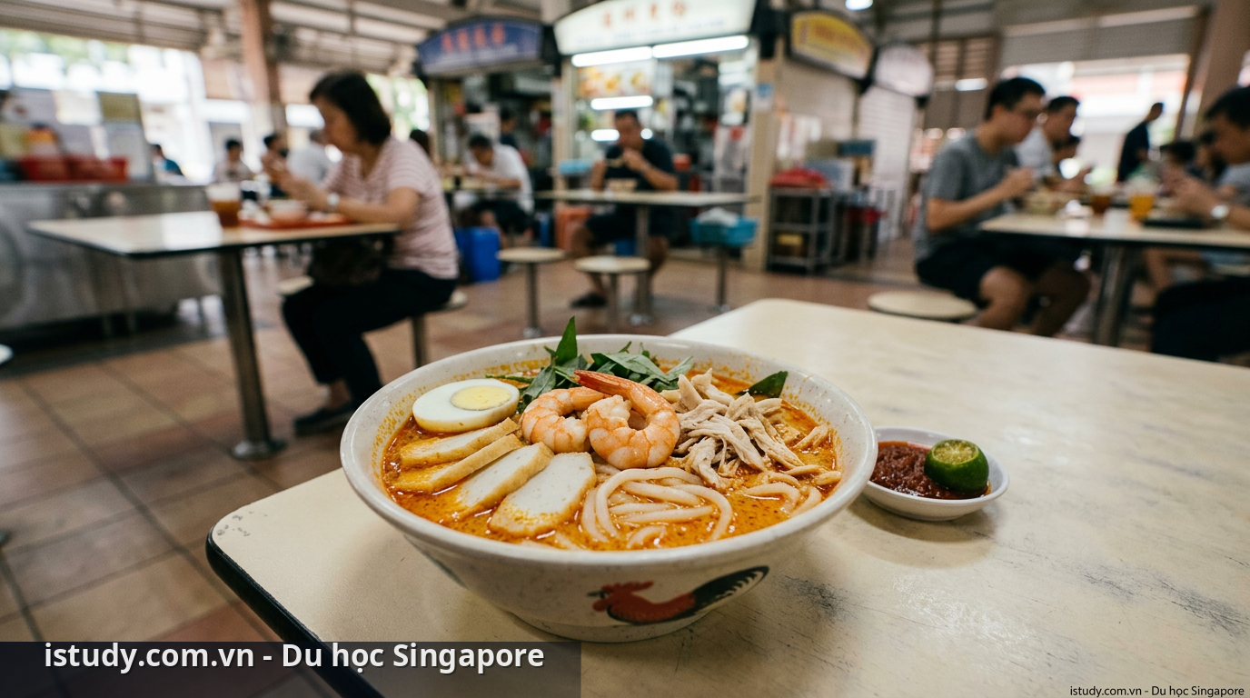 Ẩm thực tại Singapore đa dạng và tiết kiệm cho du học sinh - chi phí du học Singapore