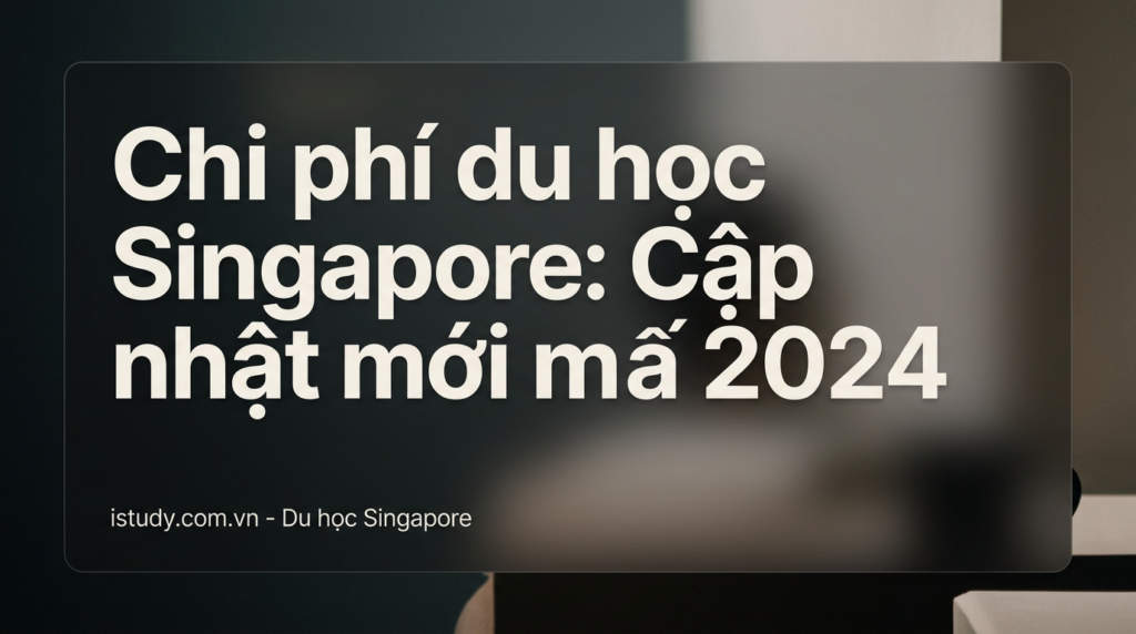 Chi phí du học Singapore: Cập nhật mới nhất 2026 82 chi phi du hoc singapore cap nhat moi nhat 2024