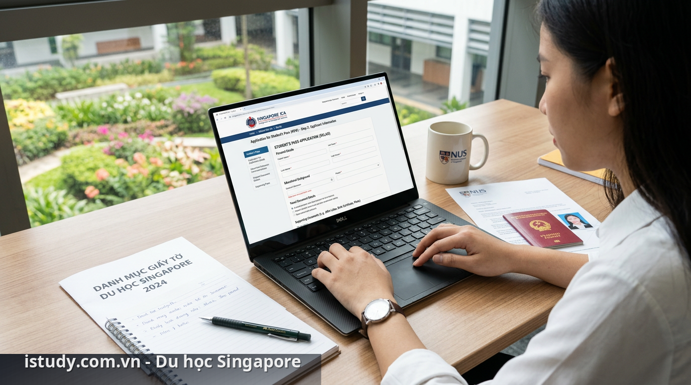 Quy trình nộp hồ sơ du học Singapore trực tuyến - hồ sơ du học Singapore