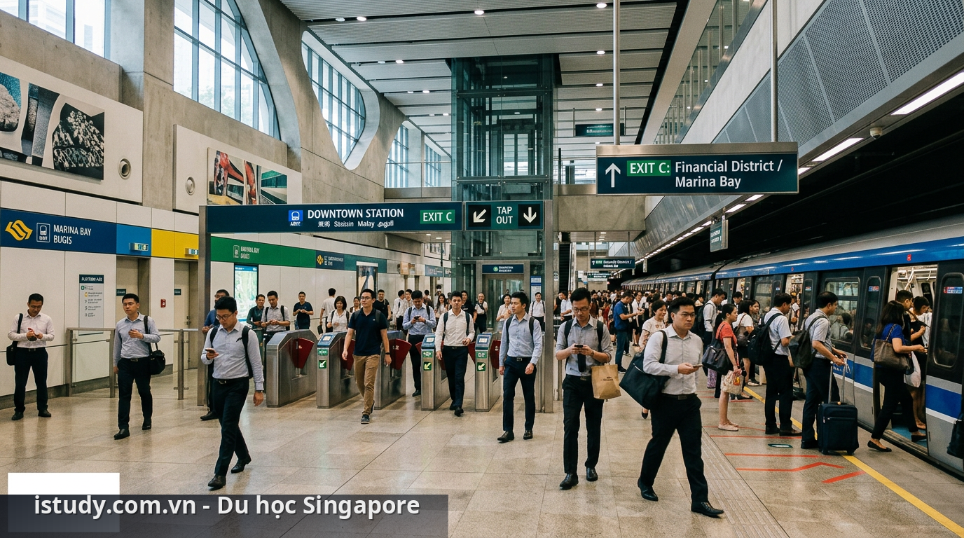 Cách di chuyển Singapore dễ dàng với hệ thống MRT - khách sạn gần MRT Singapore