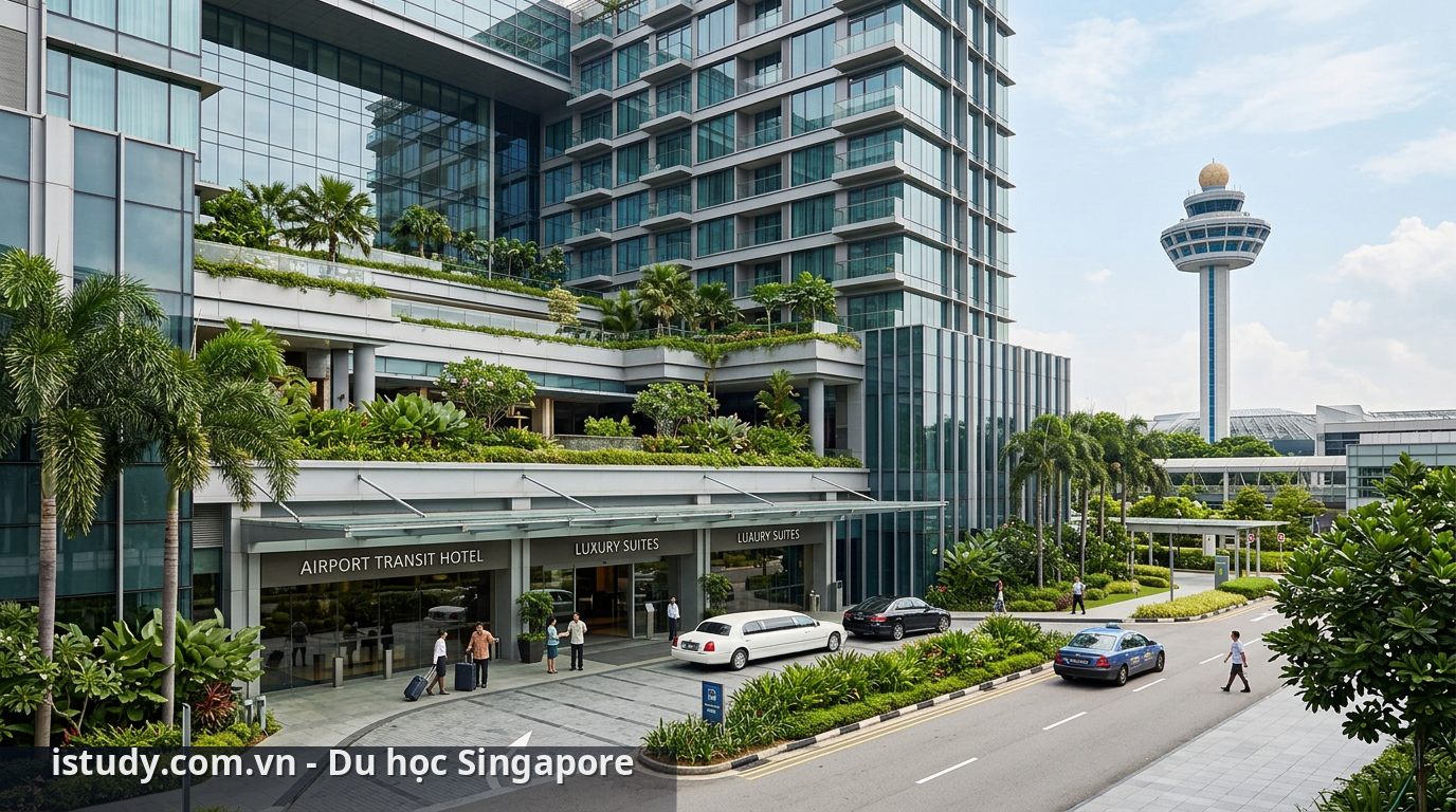 Khách sạn sân bay Singapore sang trọng cho khách dừng chân - khách sạn gần sân bay Changi