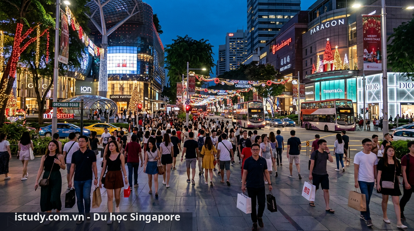 Mua sắm ở Singapore tại đại lộ Orchard nhộn nhịp - mua sắm ở Singapore