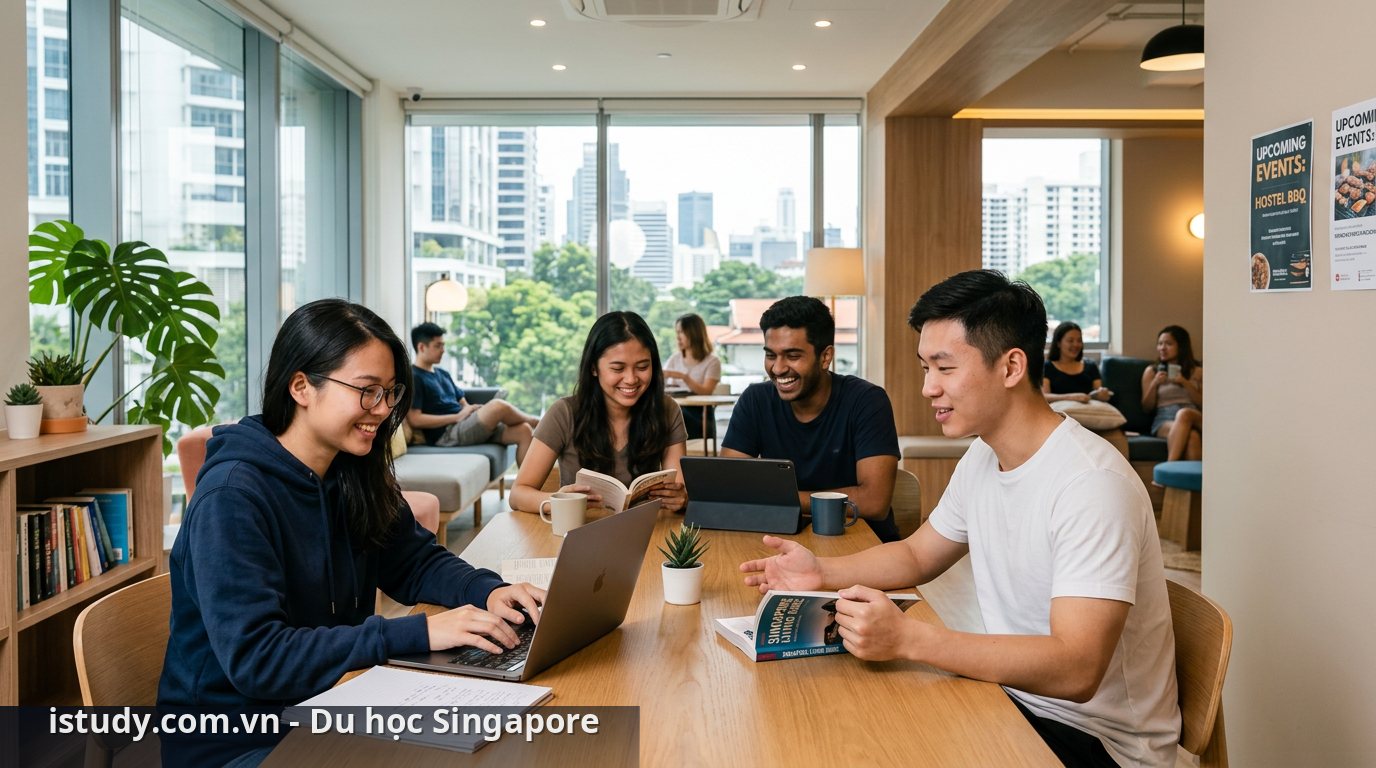 Môi trường sống hiện đại tại ký túc xá du học Singapore - thuê nhà ở Singapore