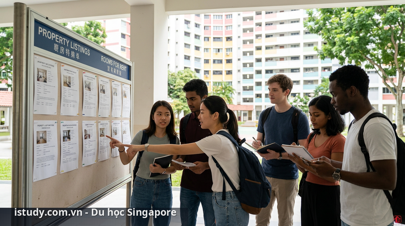 Sinh viên quốc tế tìm kiếm thông tin thuê nhà ở Singapore - thuê nhà ở Singapore