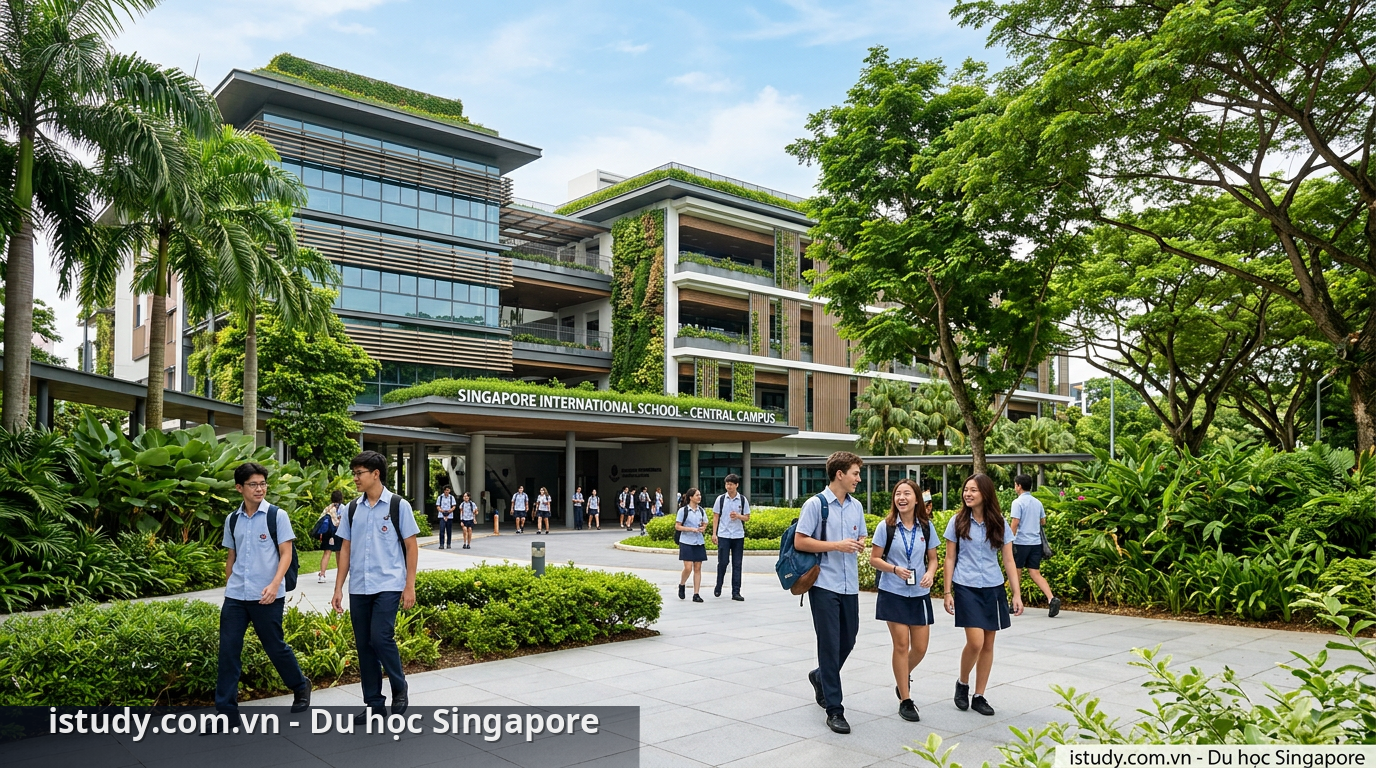 Khuôn viên trường quốc tế tại singapore với chi phí du học singapore tương đối cao - chi phí du học singapore