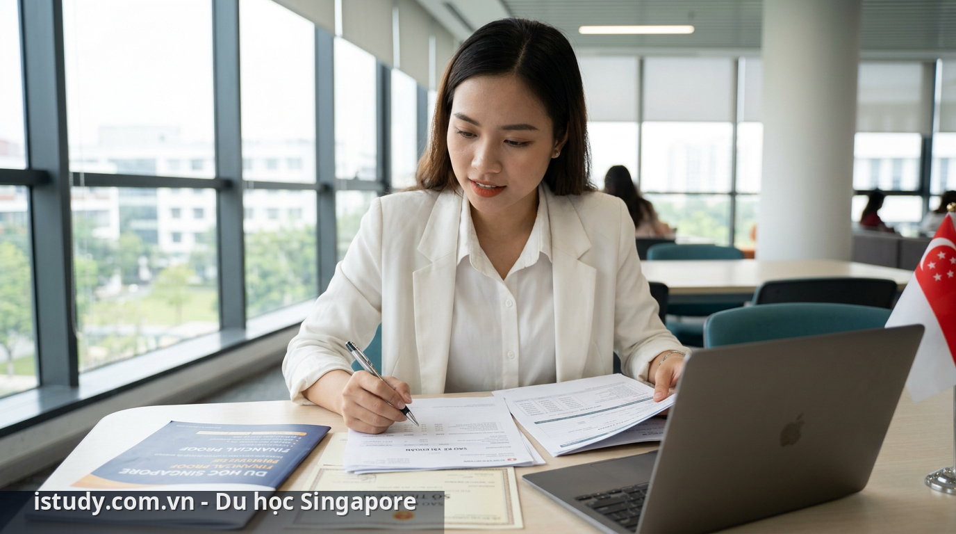 Chuẩn bị chứng minh tài chính cho du học Singapore tự túc - chứng minh tài chính
