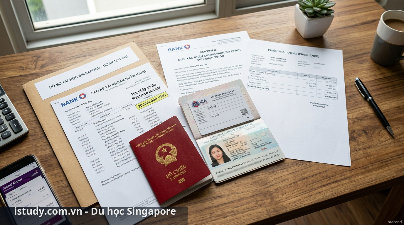 Chuẩn bị hồ sơ tài chính du học Singapore chuyên nghiệp - chứng minh tài chính thu nhập tự do