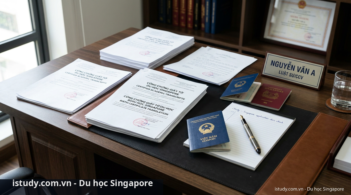 Công chứng giấy tờ du học Singapore: Hướng dẫn chi tiết 1 Quy trình công chứng giấy tờ du học chuyên nghiệp - công chứng giấy tờ du học