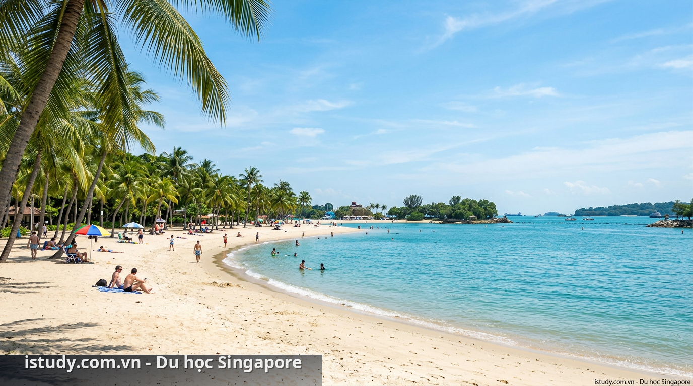 Địa điểm du lịch Singapore miễn phí: Top 10 trải nghiệm đỉnh 2 Bãi biển Sentosa là điểm đến không thể bỏ qua cho du lịch Singapore tiết kiệm - địa điểm du lịch Singapore miễn phí