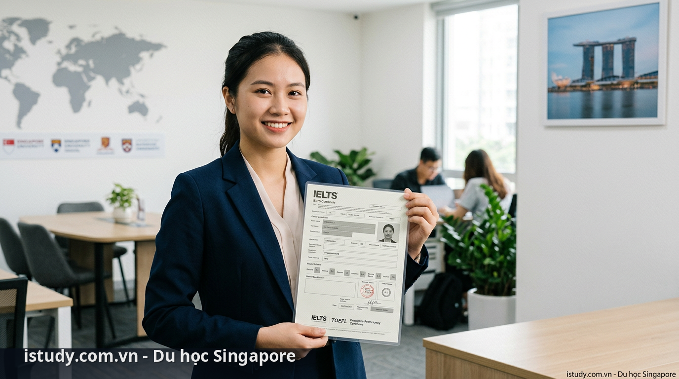 Chứng chỉ tiếng Anh đáp ứng điều kiện tiếng Anh du học Singapore - điều kiện tiếng Anh du học Singapore