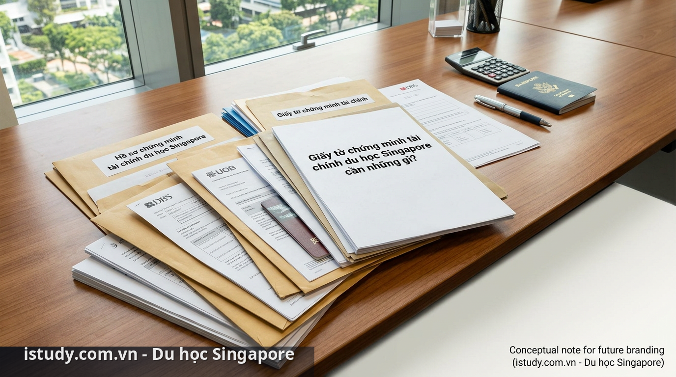 Giấy tờ chứng minh tài chính du học Singapore cần những gì? 1 Bộ hồ sơ giấy tờ chứng minh tài chính du học Singapore đầy đủ - giấy tờ chứng minh tài chính