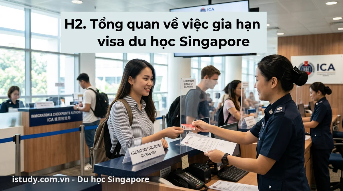 Hướng dẫn chi tiết quy trình gia hạn visa du học Singapore đúng quy định 1 Sinh viên cần chủ động thực hiện gia hạn visa du học Singapore đúng hạn để duy trì việc học tập - gia hạn visa du học Singapore