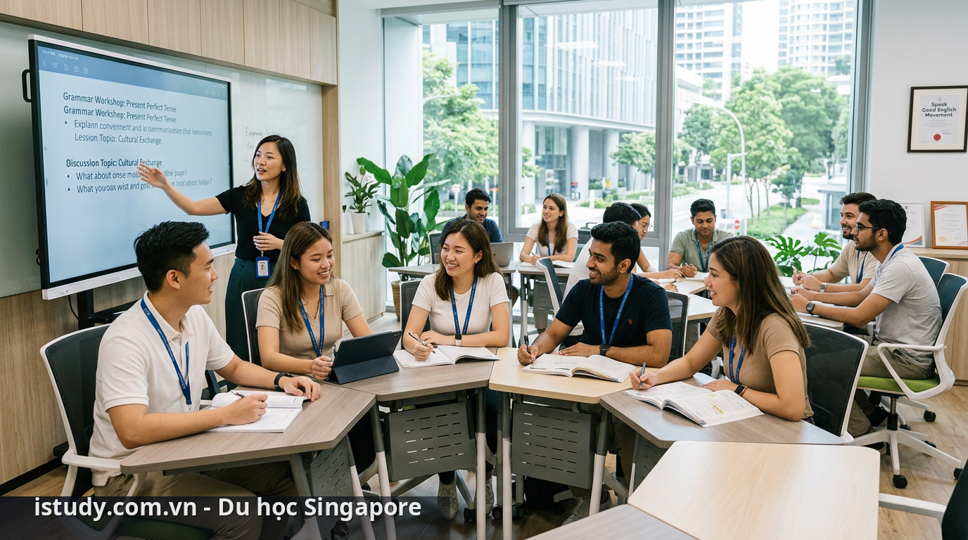 Môi trường học tập hiện đại khi du học Singapore học tiếng Anh - lợi ích học tiếng Anh tại Singapore