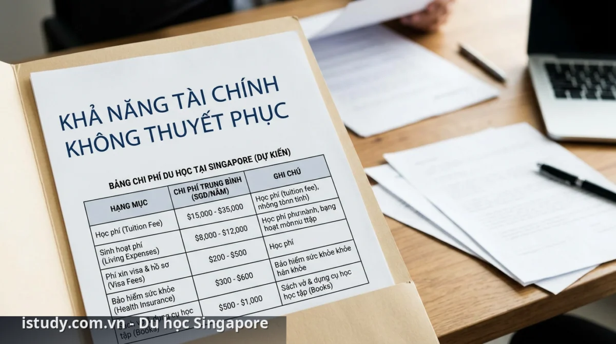 Hiểu rõ chi phí và chứng minh tài chính vững chắc giúp bạn tự tin hơn khi nộp hồ sơ xin visa - visa du học Singapore bị từ chối