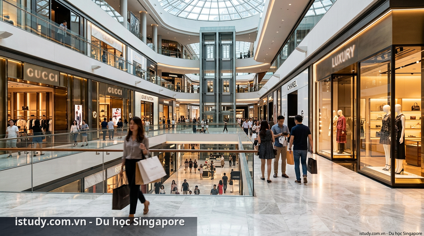 Trung tâm thương mại Singapore sang trọng và hiện đại - mua sắm ở Singapore