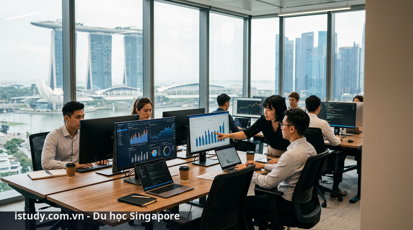 Sự phát triển vượt bậc của thị trường lao động và xu hướng nghề nghiệp Singapore - ngành du học Singapore 2026