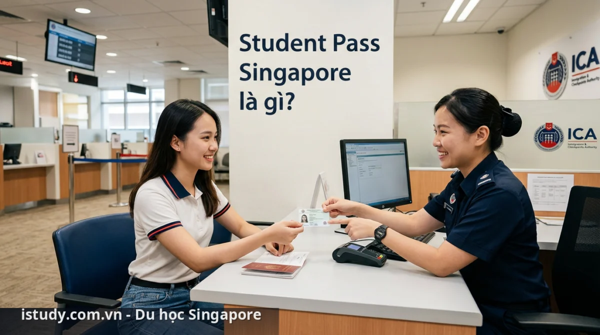 Phân biệt Student Pass và visa: Thông tin cần biết 1 Học sinh thực hiện thủ tục nhận Student Pass tại cơ quan chức năng sau khi nhập cảnh - phân biệt Student Pass và visa