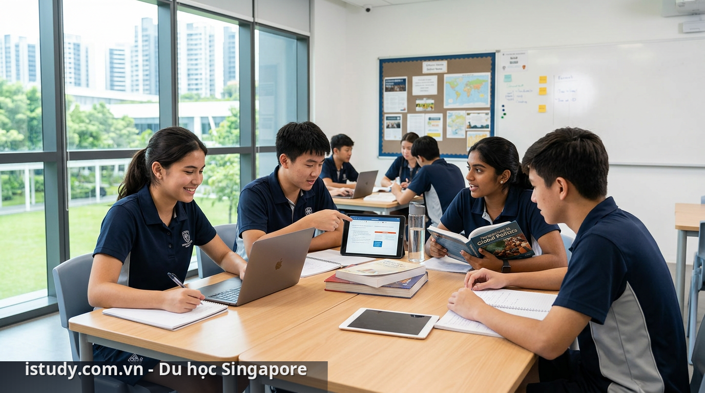 Học sinh tại một trường cấp 3 singapore hiện đại và năng động - trường cấp 3 singapore