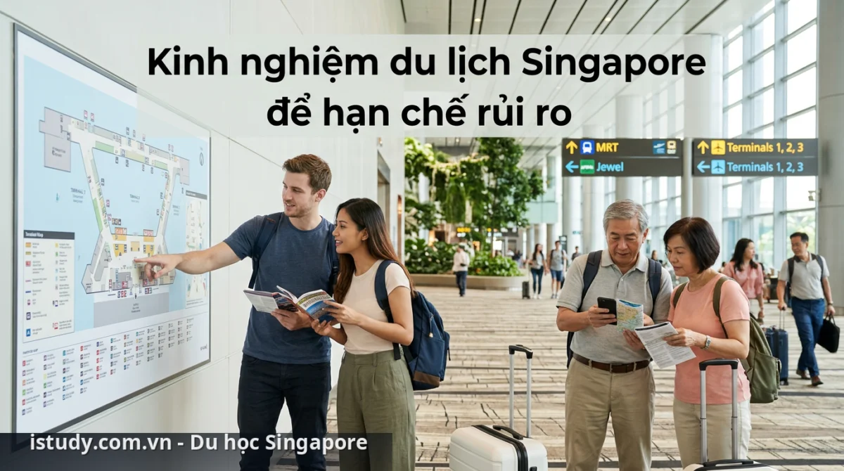 Vì sao bị từ chối nhập cảnh Singapore và kinh nghiệm du lịch Singapore 2 Du khách kiểm tra lịch trình du lịch tại Singapore - bị từ chối nhập cảnh Singapore